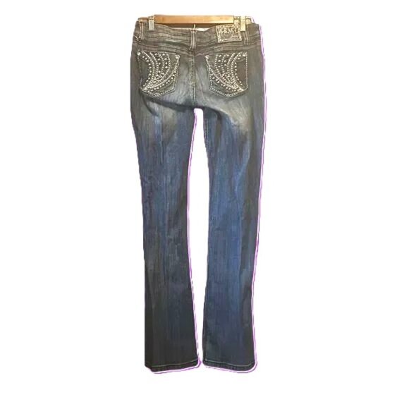 Grace in LA Mid rise, boot cut bling jeans size‎ 7Jr - Picture 5 of 9